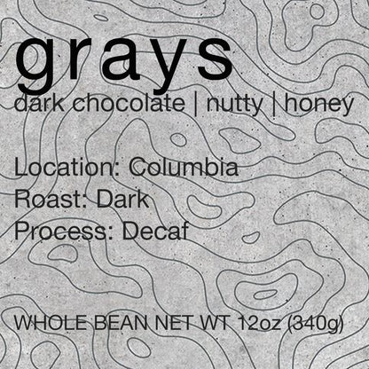 Grays - Decaf - Dark Roast - Subscription